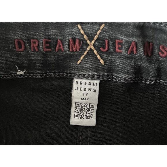 Dream Jeans By MAC Women’s Size 40/US 30 Black Skinny Extra Stretchy Studs Rock - Picture 3 of 11